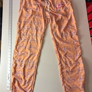 FRSH Company John Cargo Jogger Pants Mens M Peach All Over Print Drawstring